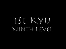 1st Kyu Individual Video