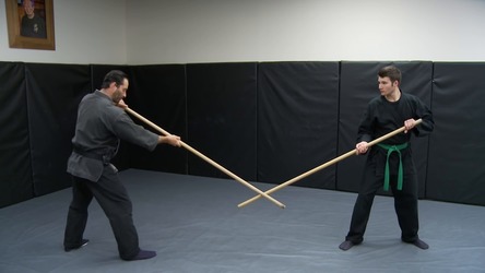 Rokushaku Bo Kata Staff Fighting Kata - Ninja Training TV